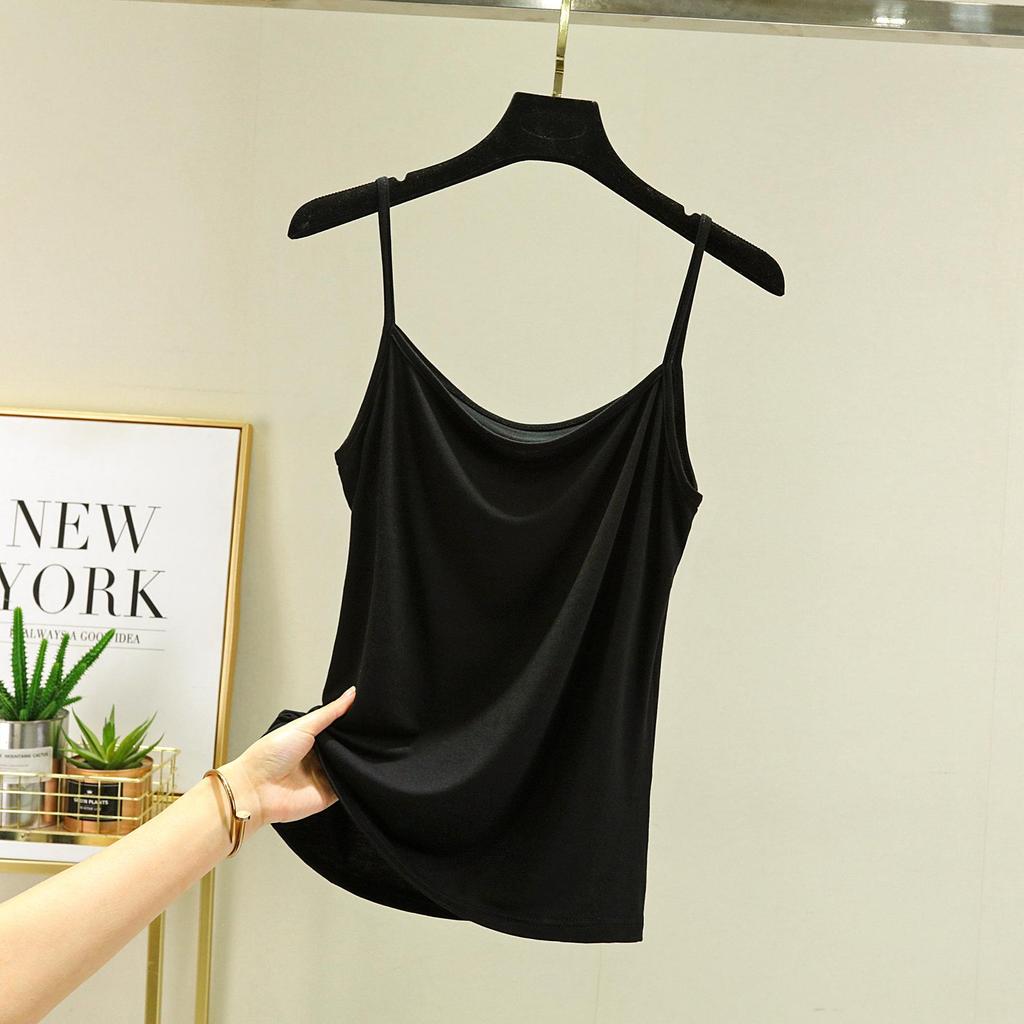 EastRogue Modal Spaghetti Strap Tops Basic Camis Sleeveless Tank Top Solid Color Women Summer Camisole All Match