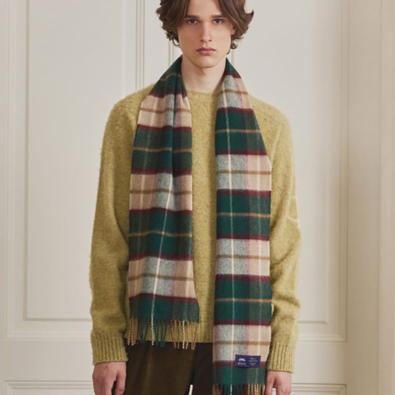 ABRAHAM MOON Merino Wool Muffler 25cm - Winchester Bottle