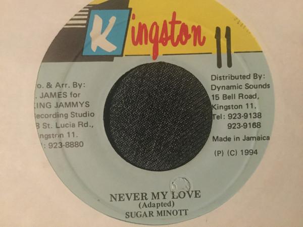 

7inch Record SUGAR MINOTT Never My Love NONE Kingston 11 1994 Jamaica Reggae Ska Dub Used
