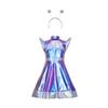 Artificial Intelligence Aliens Cosplay Dress For Kids Party Performance With Sequin And Cartoon Elements