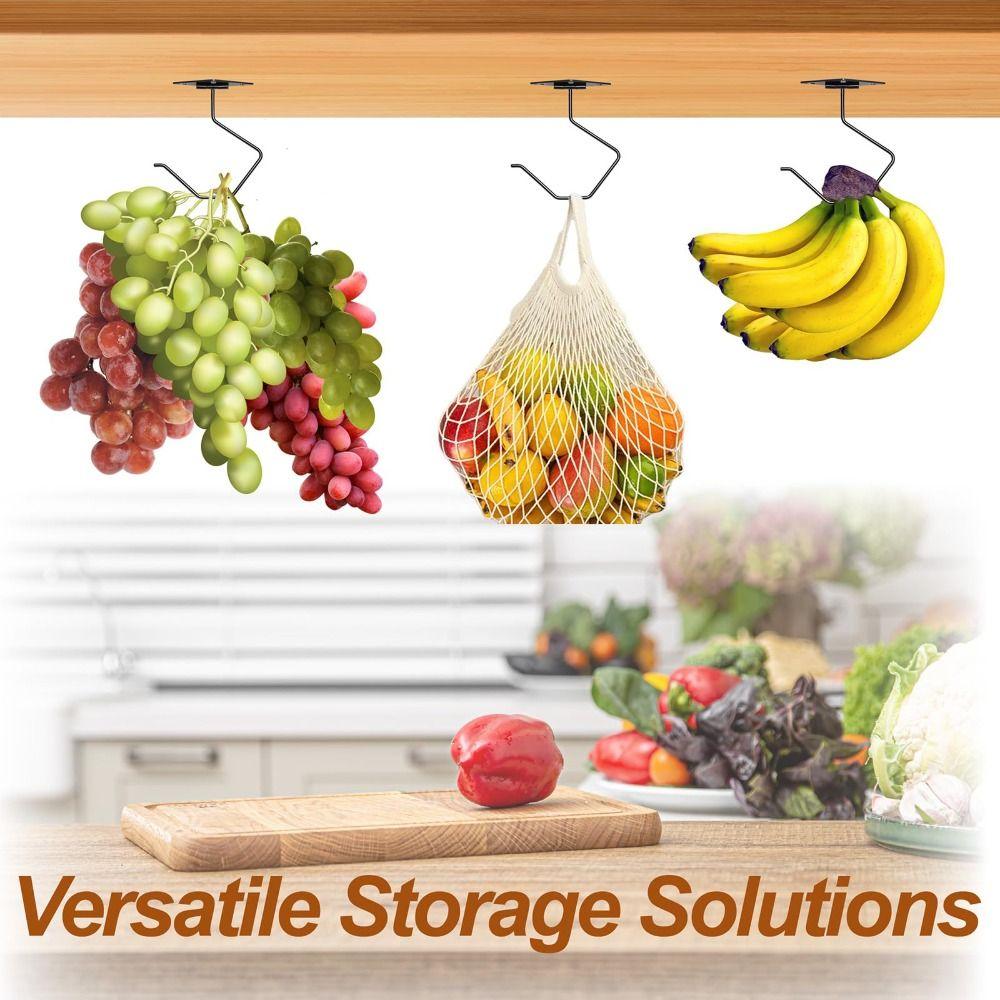 180° Drehung Obstlagerregal Unter Schrank Bananenhalter Neuer Bananenhaken Küchenzubehör