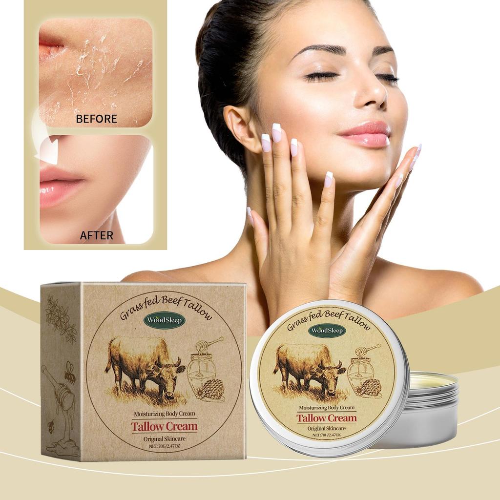 70g Beef Tallow Skin Cream Nourishing Moisturizing Hydration Dry Skin Soft Body Skin Moisturizer