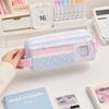 Polka Dot Design Pencil Case Large Capacity Pencil Pouch Multi Function Stationery Bag  Students