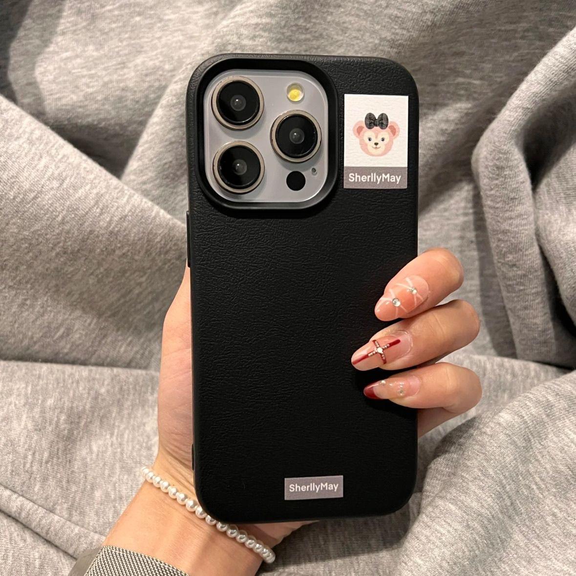 

Shirley Rose for Apple 16ProMax Cartoon Mobile Phone Case Litchi Pattern Iph One15/14/13 All Inclusive 12 For Apple 7PLUS/8P