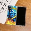 Transparent Soft Phone Cover Case for Samsung Galaxy Z Fold 7 6 5 4 3 ZFold6 ZFold3 ZFold7 ZFold5 ZFold4 Cute Pikachu Pokemon