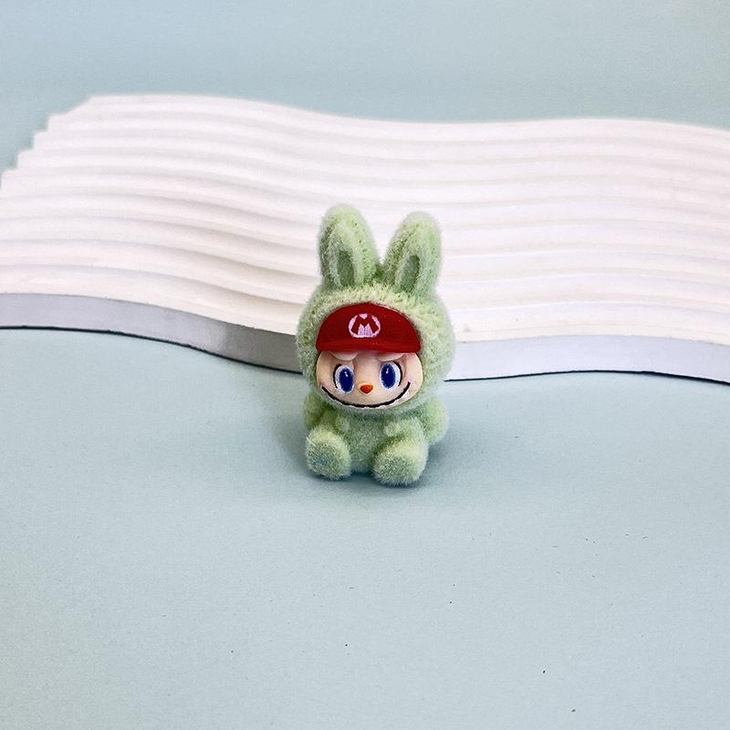 Flocking Doll Pendant Keychain DIY Decorative Ornament Jewelry Girlfriend Gift Bag Pendant