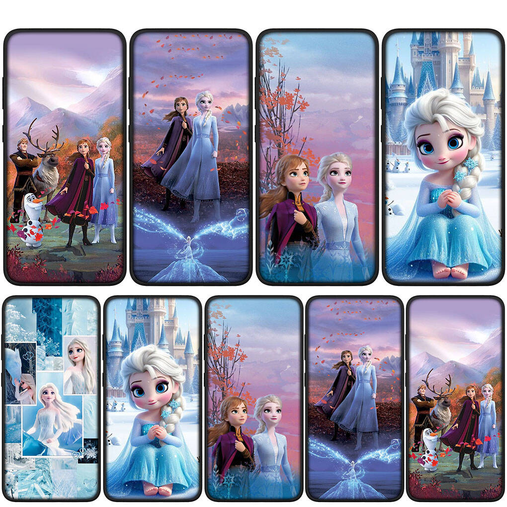 for Motorola Moto Edge 70 60 50 G54 G86 Samsung Galaxy S25 iPhone 17 16 15 Xiaomi Redmi Note 14 13 Pro Max Phone Case Cartoon Elsa Anna Olaf Cover