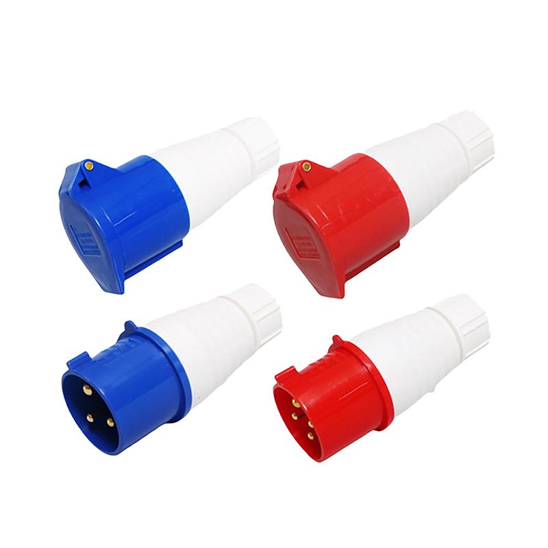 1 Piece 3Pin 4Pin 5Pin Industrial Plug And Socket Waterproof Connector 16A/32A Electrical Connection Wall Mount Socket