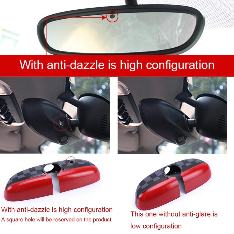 Car Interior Rearview Mirror Cover Shell Housing for MINI CooperS F54 F55 F56 F57 F60 Clubman Countryman Car Styling Accessories