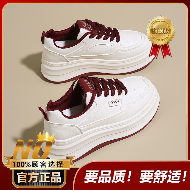 New Spring and Autumn Small Thick-soled Heightening Board Shoes Muffin Sneakers