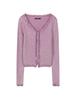 BUCKAROO Women'S Slim Fit Dyed V-Neck Long Sleeve T-Shirt Dark Pink