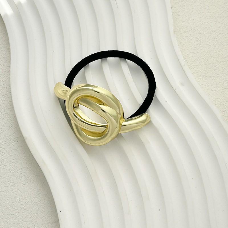 Minimalist Metal Hair Ring - New Korean Style High-End Ponytail Tie Rubber Band.
