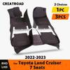 Car Floor Mats For Toyota Land Cruiser 7 Seats    Auto Foot Pads Automobile Carpet Cover Interior Accessories