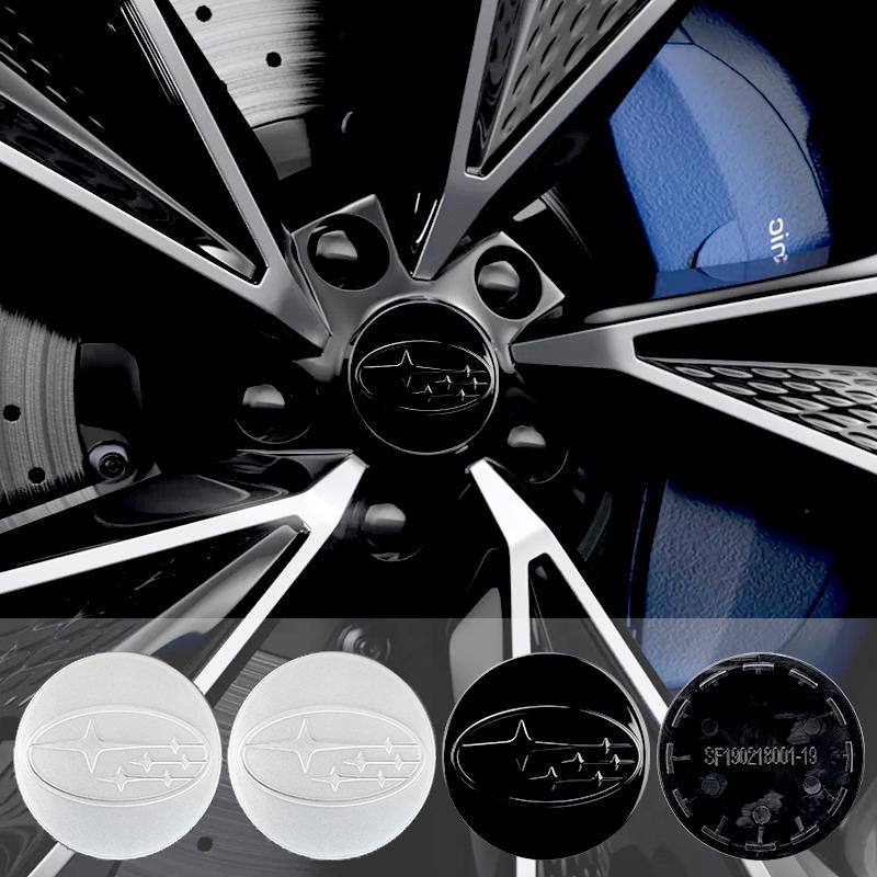 4pcs 60mm Car Wheel Center Hub Cap Badge Emblem Wheel Auto Accessories For SUBARU WRX STI Forester Impreza Legacy Outback BRZ XV ryi3