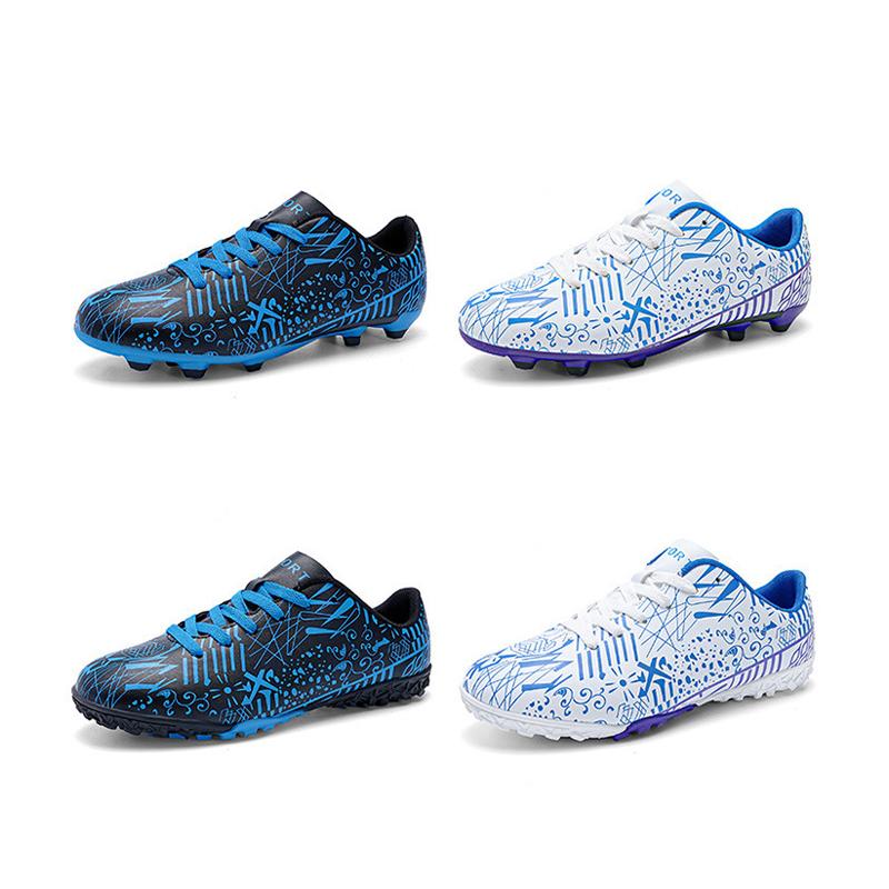 Yuxing shoe factory new football shoes upper T rubber sole waterproof strong grip men and women and children
