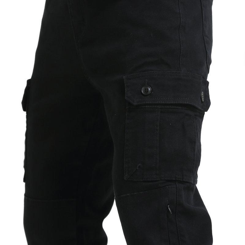 Direktverkauf ab Werk, Motorradjeans für Herren, zugebundene Füße und Anti-Drop-Hosen, Mehrzwecktaschen für die Motorradfahrt, Latzhose CE-Schutzkleidung