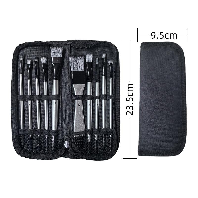 

1Set Artist Painting Brush Bag Set Professional Art Painting Set Multifunctional Log Watercolor Oil Paint Brush Set Gifts as the picture