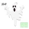 Reusable Garden Art Halloween Ghost Stake, Spooky Glow-in-The-Dark Yard Sign, Pumpkin Villa Lawn Accents Scarecrow Acrylic Decoration for Pathway