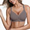 European Size Plus Size Wave Lace Seamless Comfort Bra for Women Daily Intimates