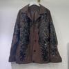 2024 Women's Brown Leather Jacket: Cool Style with Heavy Sequin Embroidery in Motorcycle Design