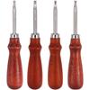 1pc DIY Leather Carving Groove Tool, Wooden Handle Trimmer, Leather Edge Slotting Stamping Tool,Leather Handicraft Pressing Tool