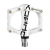 XPEDO TRVS9 Bicycle Left and Right Mountain Road Chromoly XCF09AC0WH Pedals, Set, Bike, Bike, Flat, Lightweight, Aluminum, Spindle, White,