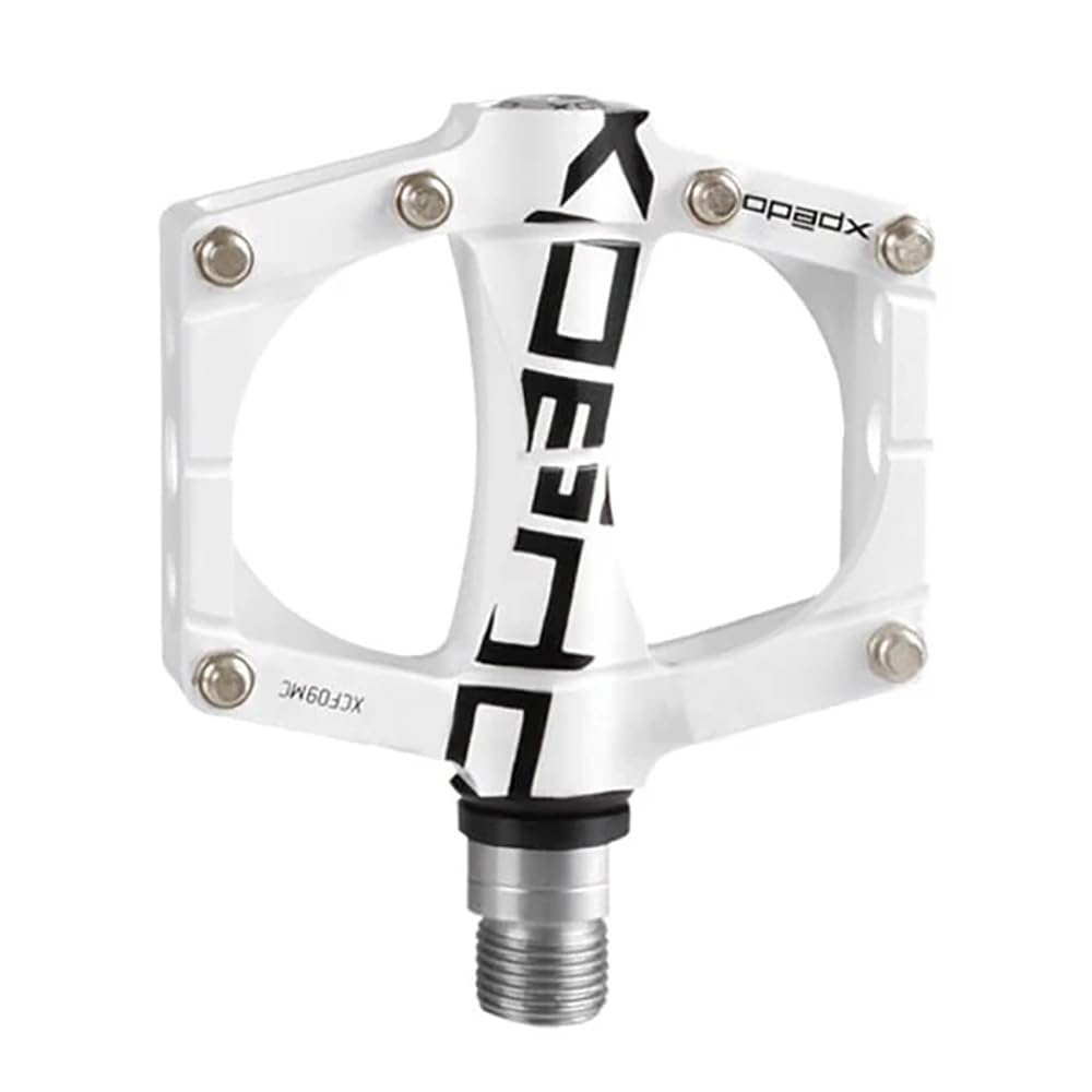 

XPEDO TRVS9 Bicycle Left and Right Mountain Road Chromoly XCF09AC0WH Pedals, Set, Bike, Bike, Flat, Lightweight, Aluminum, Spindle, White, белый