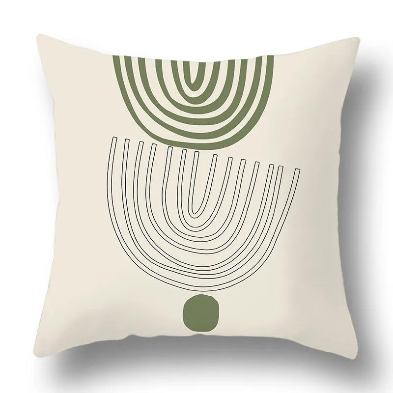 Office Living Room Home Pillowcase Fresh Leaf Pattern Pillowcase Car Ornaments