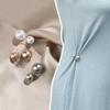 Damesmode Aanspannende Tailleband Speld 3 Stuks/set Dubbele Parel Broches Metalen Reversspeld Broche Spelden Trui Shirt Vest Broche