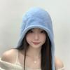 Small Knitted Hat for Women with Autumn and Winter Warm Plush Hat for Students Sweet and Cute Ear Protecting Hat Straps for Head Hat Trendy