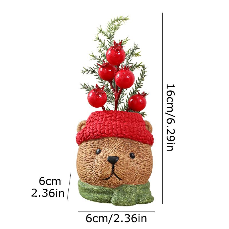 1PC Handicraft Creativity Dwarves Gift Multi-element Ornament Cement Decoration Christmas Festival Dolls