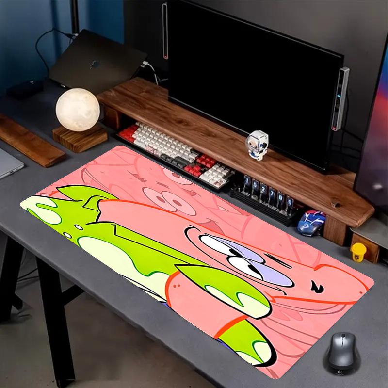 SpongeBob Theme Mouse Pad, Non Slip Rubber Base, Multifunctional Office & Home Decor, Perfect for Workspace Personalization.
