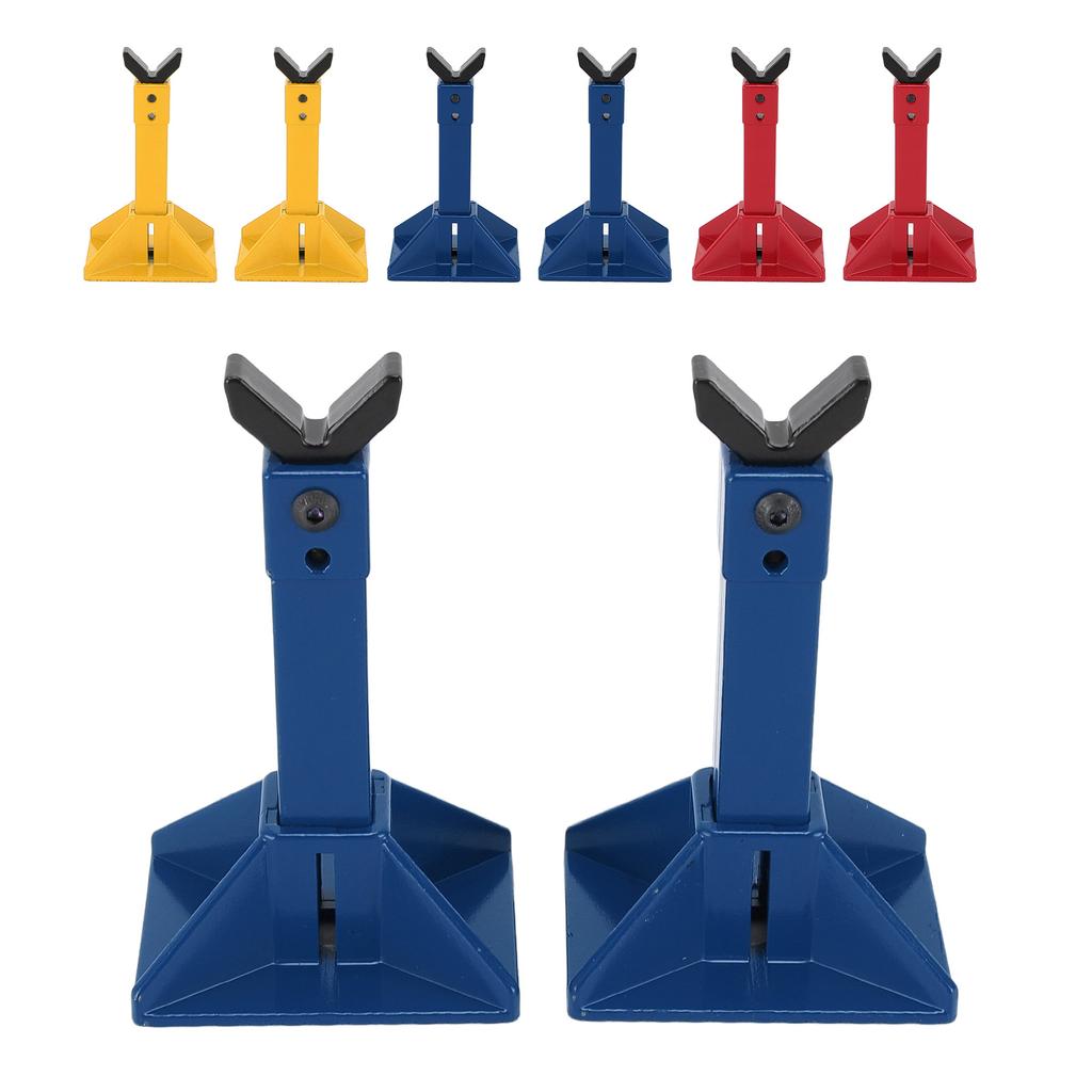 1 Pair RC Car Jack Stand Metal Height Adjustable RC Jack Toy Stands for 1/18 1/10 1/8 1/7 RC Crawler