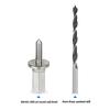 Adjustable Dowel Maker Jig with Carbide Blades Round Rod Milling Cutter Compact Dowel Maker with Nail and Drill Woodworking Tool