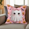 1pc Throw Pillows Covers, Adorable - Themed Halloween Decorative Pillowcase, Ideal for Sofa and Bed,