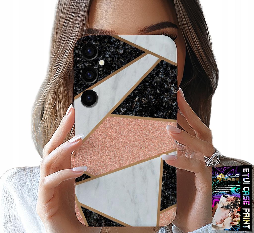 Etui Do Samsung Galaxy A15 4G - Eleganckie Modne Wzory Case + Szkło