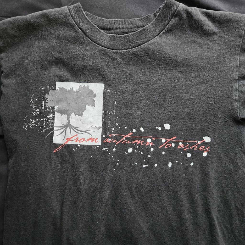 T-shirt Nera in Cotone Banda From Autumn to Ashes S-5XL