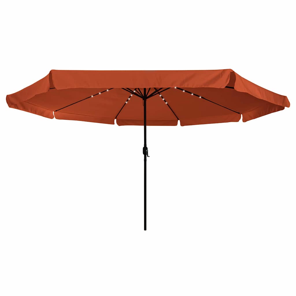 Garden Sun Umbrella Terracotta 395 X 395 X 245 Cm Polyester