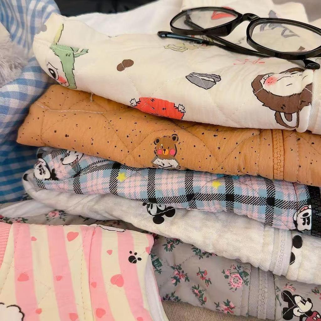 Chaleco de Algodón de Dibujos Animados para Niños - Ropa de Abrigo Cálida Acolchada para Niñas y Niños