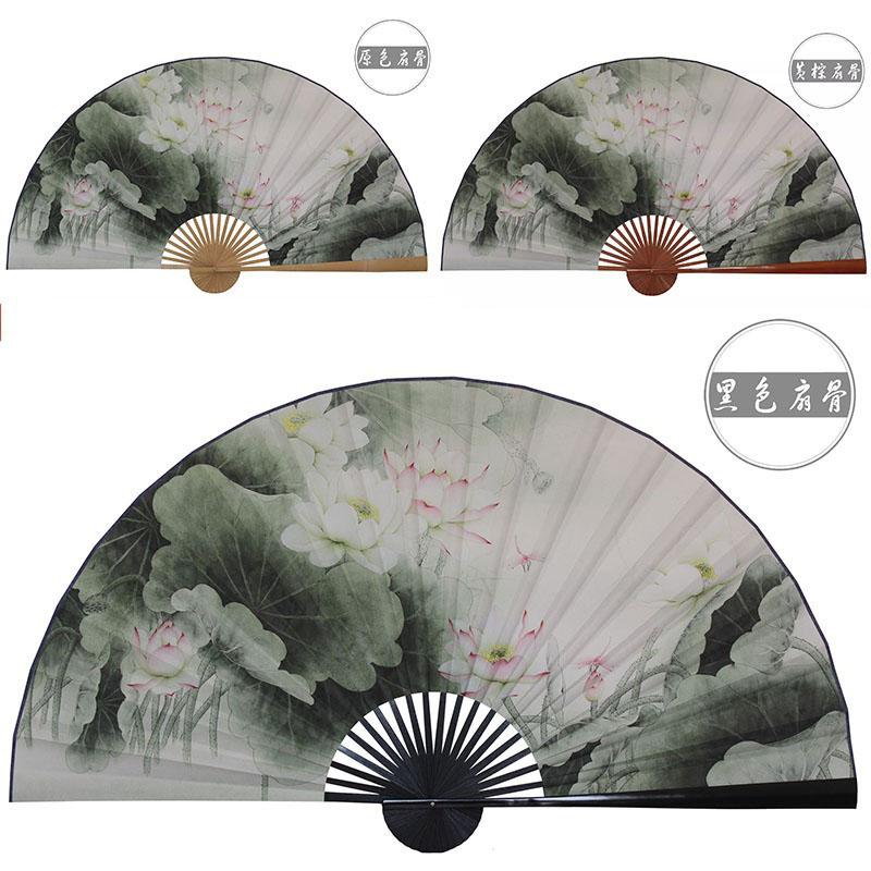 50x88cm Große Blumen Vögel Papierfächer Wandbehang Dekorativen Faltfächer Büroflur Zuhause Wohnzimmer Dekorativer Fächer