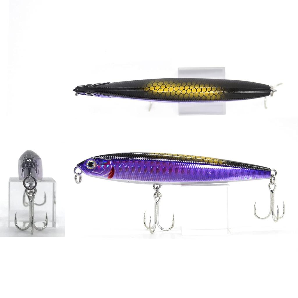 ANCL Heavy Sinking Pencil Rattle 100mm 24g 7 Color Set for Spanish Mackerel and Flounder