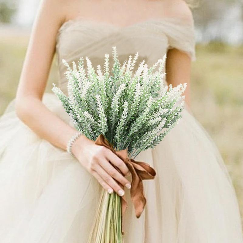 1/3/5pcs Artificial Flower Plant Lavender Christmas Festival Wedding Bridal Bouquet Home Outdoor UV Protection Gift Decoration