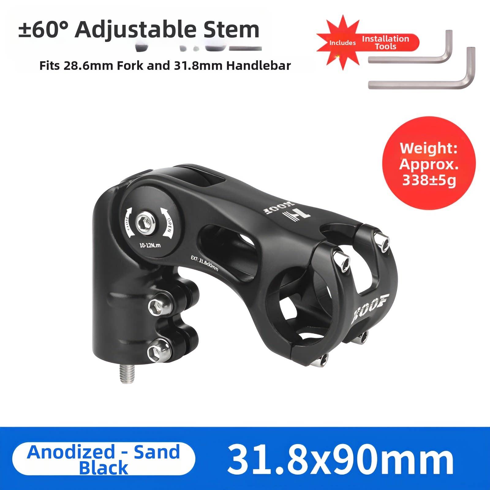 

Bicycle Stem Adjustable Angle Aluminum Forged Durable Universal Fit for Mountain Bikes Road Bikes and Commuter Bikes