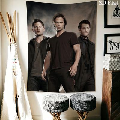 Supernatural Wall Tapestry Aesthetic Wall Hanging Printed Fabric Blanket Decorative Tapestries for Bedroom Living Room Home Decor