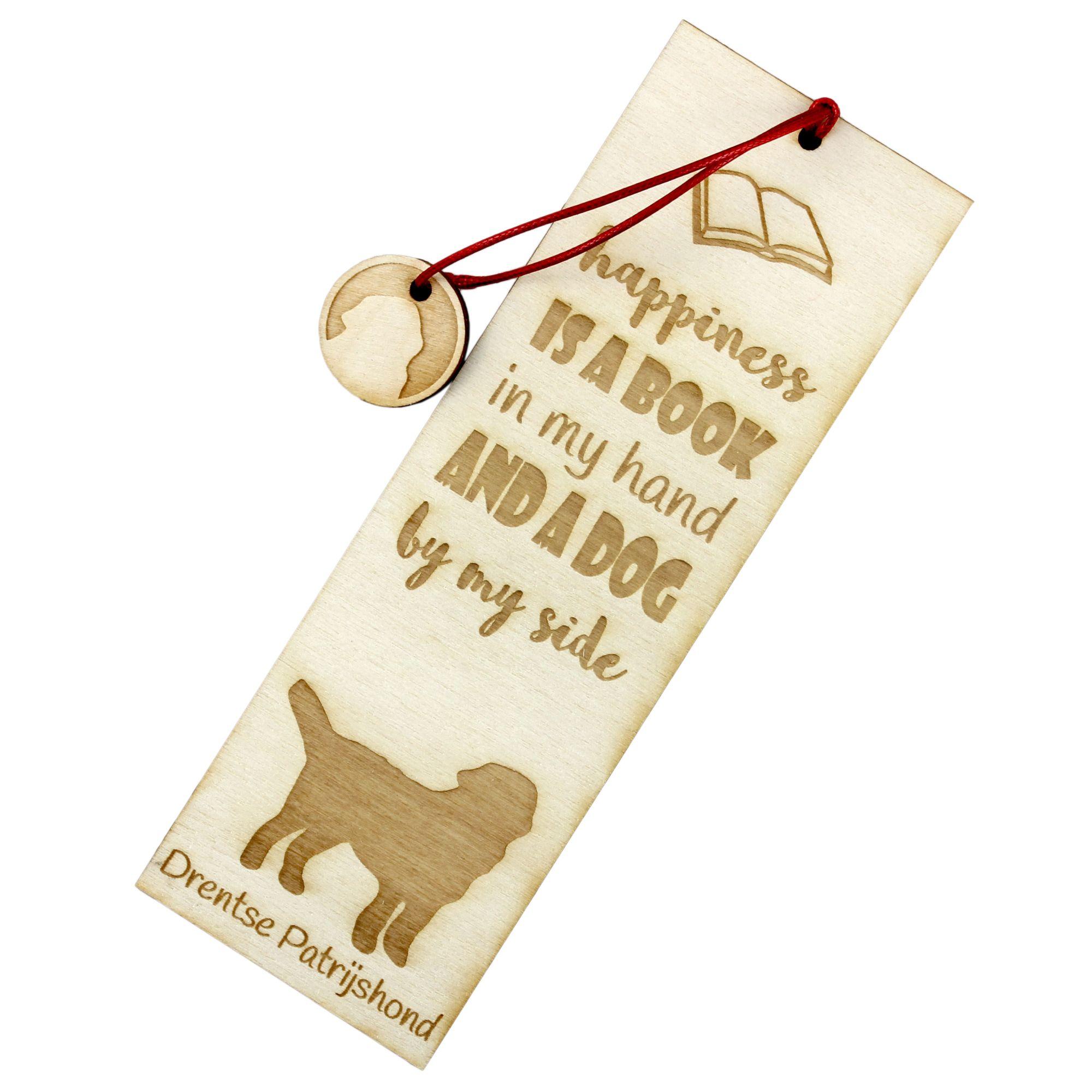 

Drentse Patrijshond, Drentsche Patrijshond - dog bookmark, personalized bookmark, dog gadget for Art-Dog brand readers
