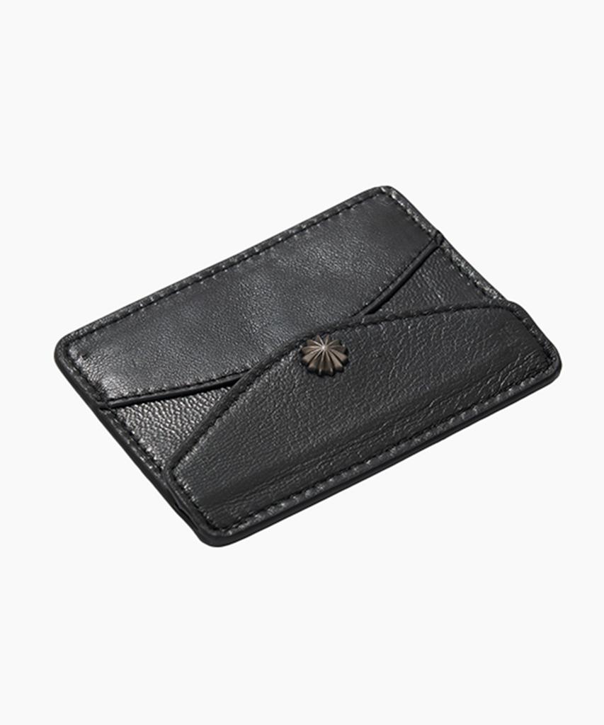 Kkeee Real Leather Concho Card Wallet [Black]