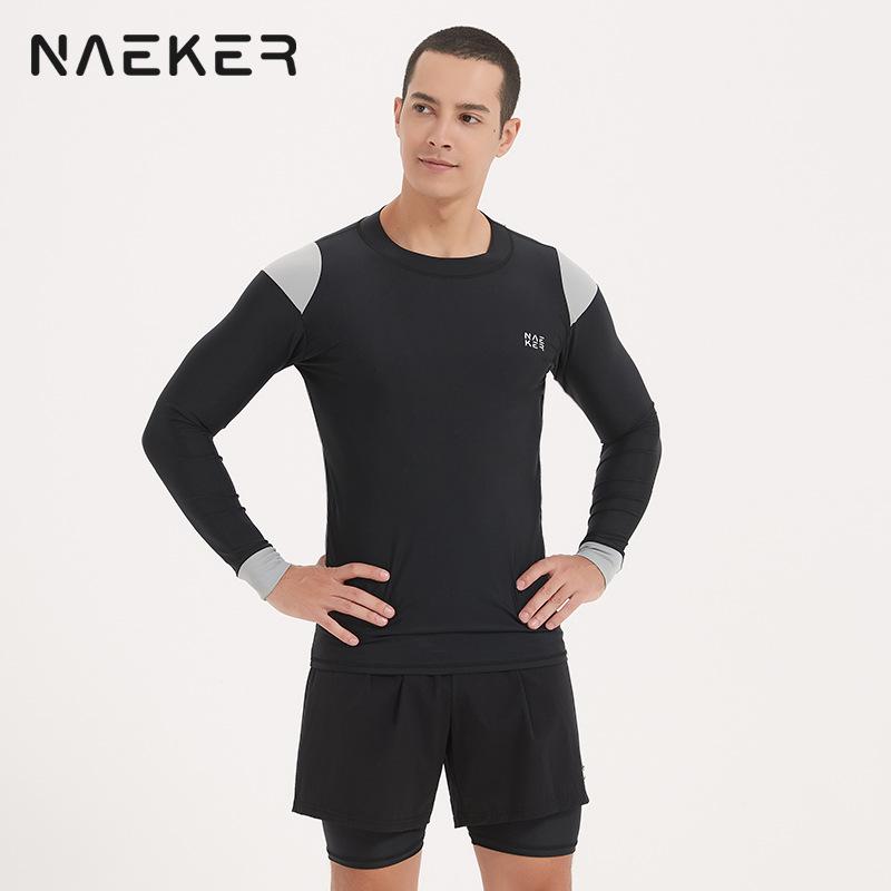 Wetsuit Clothing Lycra Suit Sunscreen Long Sleeve Swimsuit Men M