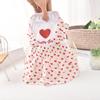 Spring & Autumn Pet Heart Maid Dress Skirt - Breathable Dog Outfit for Outdoors