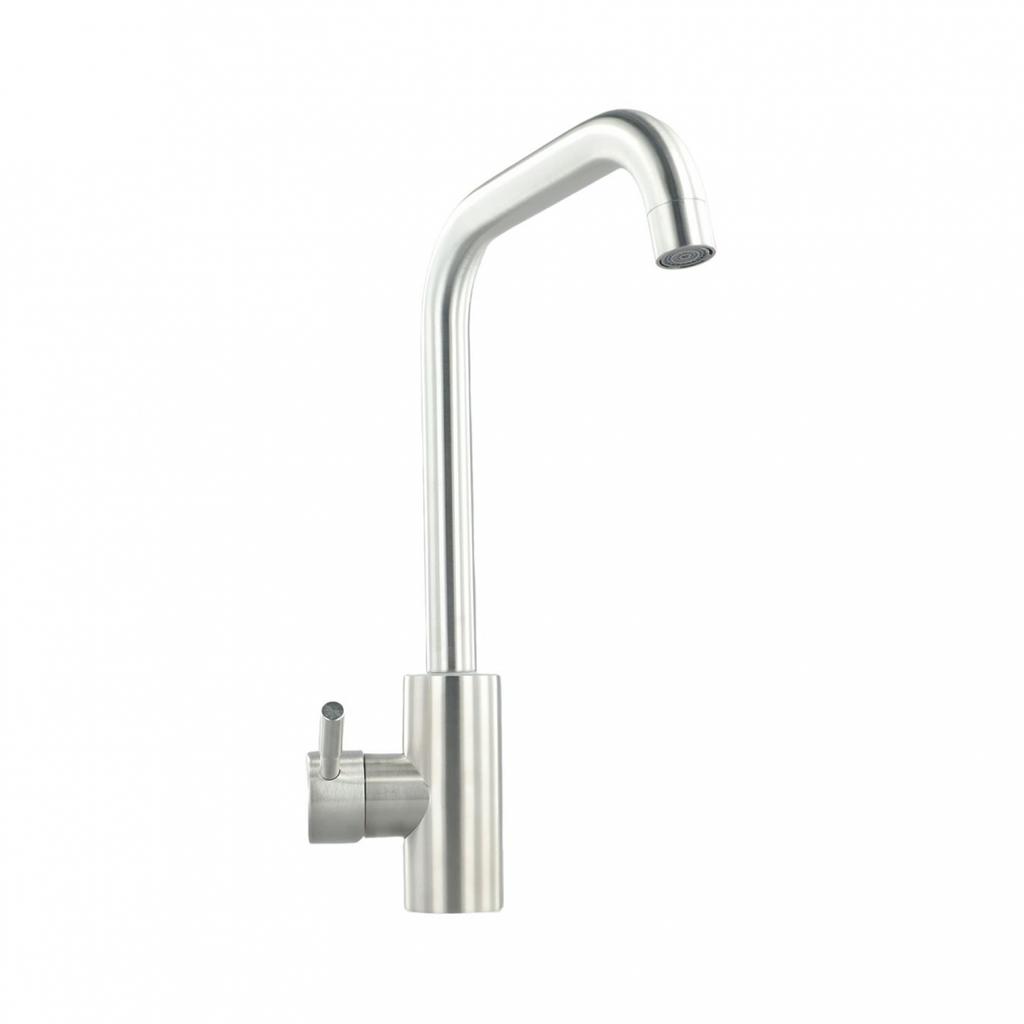 2 Holes Kitchen Faucet 304 Stainless Steel Ceramic Valve Cold And Hot Mixer Tap