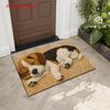 VIKAMA Thick Sponge Material Funny Door Mat Sleeping Puppy Pattern Doormat for Bedroom, Kitchen, Dining Room, Bathroom Mat